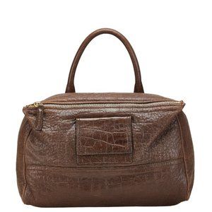 Givenchy Pandora one-shoulder bag in brown leather for women.
